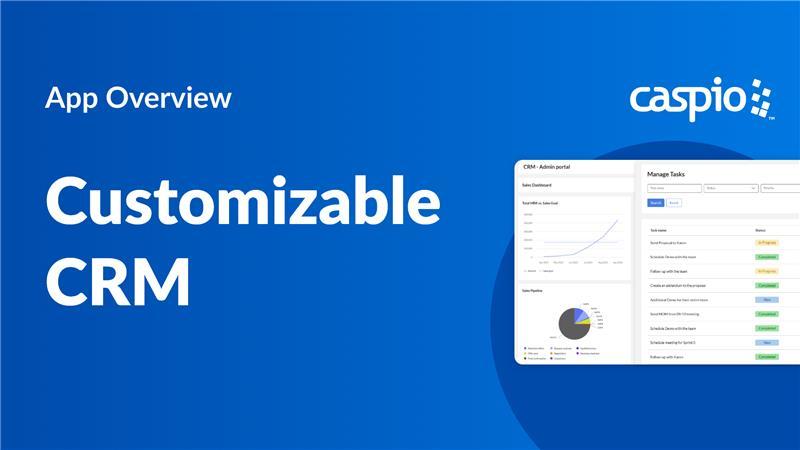 Video overview of Caspio's Customizable CRM app.